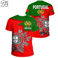 PLstar Cosmos Newest Fashion Portugal Symbol 3D Print Summer Men‘s T-Shirts Flag Short-Sleeve Top Casual Wear nd Clothing P4