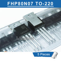 5ชิ้น FHP80N07ถึง-220 FHP 80N07 TO220 70V/80A MOSFET ทรานซิสเตอร์ใหม่แบบดั้งเดิม IC