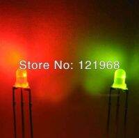 【In-demand】 Hiba eStore หลอดไฟ LED แบบจุ่ม RG Bicolor 3Mm G2.2-2.5V 2.0-2.2V (ขั้วบวกทั่วไป) แบบกระจายจากโรงงาน