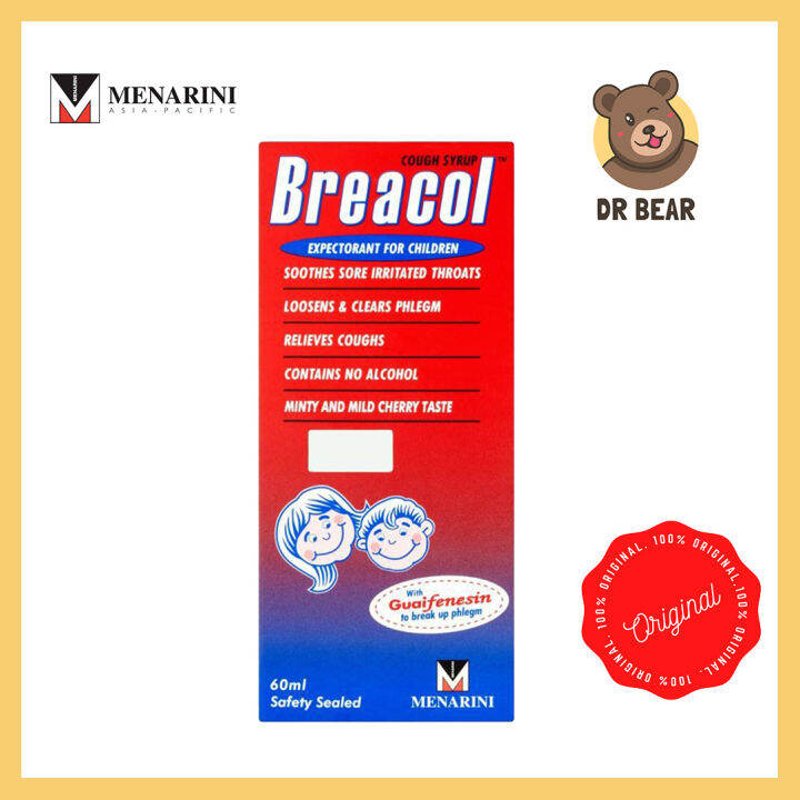 Breacol Cough Syrup for Children 60ml Ubat Batuk Expectorant Lazada