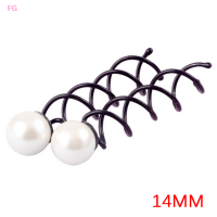 ?【Lowest price】FG 3pcs Pearl Black เกลียวหมุนสกรู bobby PIN คลิปผม Lady Twist barrette เซ็กซี่