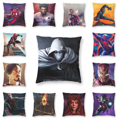 The Avengers Spiderman Iron Man Venom Thanos Pillowcase Marvel Pillow Pillowcase Fall Decorations Cover for Pillow Couch Pillows