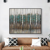 Barocco Abstract Trees Oil Painting Wall Art 100% Hand Painted On Canvas Painting For Bedroom Home Decoration