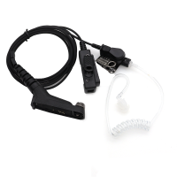 Motorala Radio DP4400 Headset Mikrofon Police Air Tube Earpiece Microphone PTT Walkie Talkie DP4401 DP4600