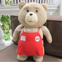 48เซนติเมตรขนาดใหญ่ตุ๊กตาหมี Ted 2หมีของเล่นตุ๊กตาในผ้ากันเปื้อนนุ่มยัดไส้สัตว์ตุ๊กตาตุ๊กตาสำหรับคริสต์มาส