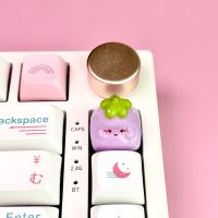 Lovely Little Eggplant keycap personalized design Kawaii keycaps ESC Keys For Cherry MX Switch mechanical keyboard caps