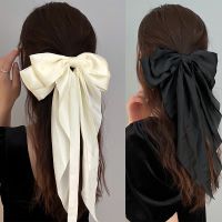 【CW】 Bow Hair Clip for Barrettes Stain Ponytail Headband Accessories Headwear