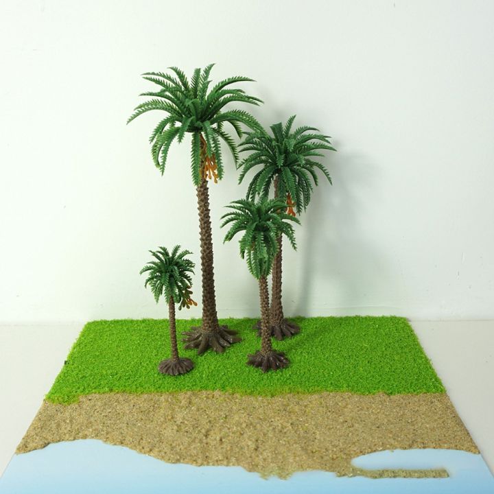 ลายต้นไม้โต๊ะเล่นทรายแบบจำลองย่อขนาดมะพร้าวต้นไม้ทัศนียภาพลายต้นไม้-s-ปาล์มพลาสติก