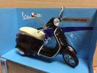 รถโมเดลเหล็ก Vespa สเกล 1 ต่อ 12 คันใหญ่ สีน้ำตาลดำ