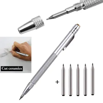 2PCS Ceramic Tile Cutter Pen Tungsten Carbide Tip Scriber Pen