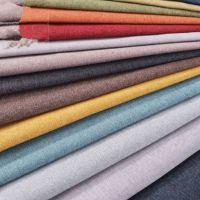 Linen Sofa Fabric Textile Material Solid Fabric for Furniture DIY Sewing Plain Upholstery Cloth