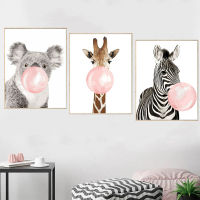 GATYZTORY 3PCS Frame Diy Painting By Numbers Kit Animal Zebra Wall Art Picture By Numbers Canvas painting For Home Decor