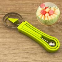 Fruit and Vegetable Tools 3 In 1 Watermelon Slicer Cutter Ice Cream Scoop Fruit Carving Knife Pulp Separator Kitchen Accessories