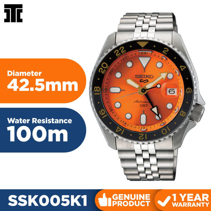 Orologio Seiko 5 Sport SSK005K1 – Uomo, Automatico, Bracciale In Acciaio Argentato