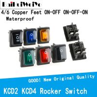 KCD4 KCD2 Waterproof Rocker Switch 4PIN 6PIN ON-OFF ON-OFFON LED Light Rocker Switch 20A Auto Boat Marine Toggle Rocker Switch