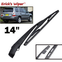 Wiper 14" Rear Wiper Blade &amp; Arm Set Kit For Subaru Forester SG MK2 2002 - 2008 Windshield Windscreen Tailgate Window