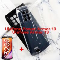 【Enjoy electronic】 Soft Black TPU Case For Ulefone Power Armor 13 Transparent Phone Case on Glass Ulefone Armor 13 Pelicula Camera Protection Cover