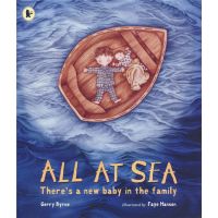 All at sea childrens anxiety healing English story picture book warm love healing delicate parent-child reading materials for 3-6 years old English original imported childrens books