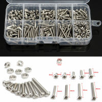 A box of 340 M3 stainless steel pan head cross screw nut bolt cap set Nails  Screws Fasteners