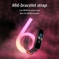 ertgga 5PCS Silicone Strap For Xiaomi Mi Band 6 Watchband xaomi xiomi xiami xioami xiao mi miband band6 miband6 Correa Bracelet Straps