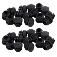 【CC】 30Pcs Plastic Blanking End Cap Round Tube Insert Pipe Bung 16Mm