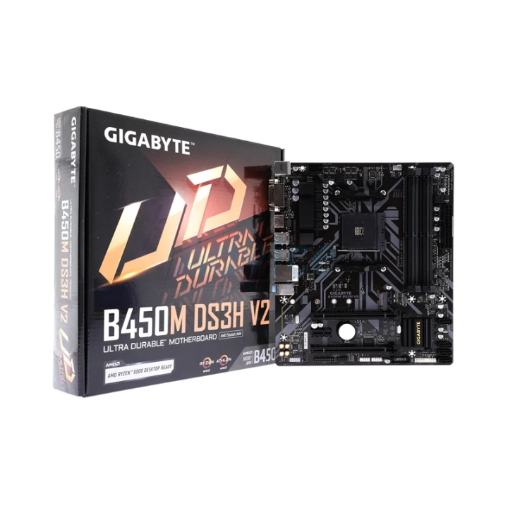 MAINBOARD (AM4) GIGABYTE B450M DS3H V2 (REV1.2) Lazada.co.th