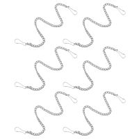 6pcs Toilet Baffle Replacement Chain Metal Toilet Flapper Chain for Most Toilet Flappers