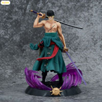 KISSYA ของประดับโต๊ะทำงานหนึ่งชิ้น Roronoa Zoro แบบพกพาและน้ำหนักเบาเครื่องประดับรูปแกะสลักสำหรับบ้านสำนักงานสำนักงาน KA-MY เครื่องประดับโต๊ะ