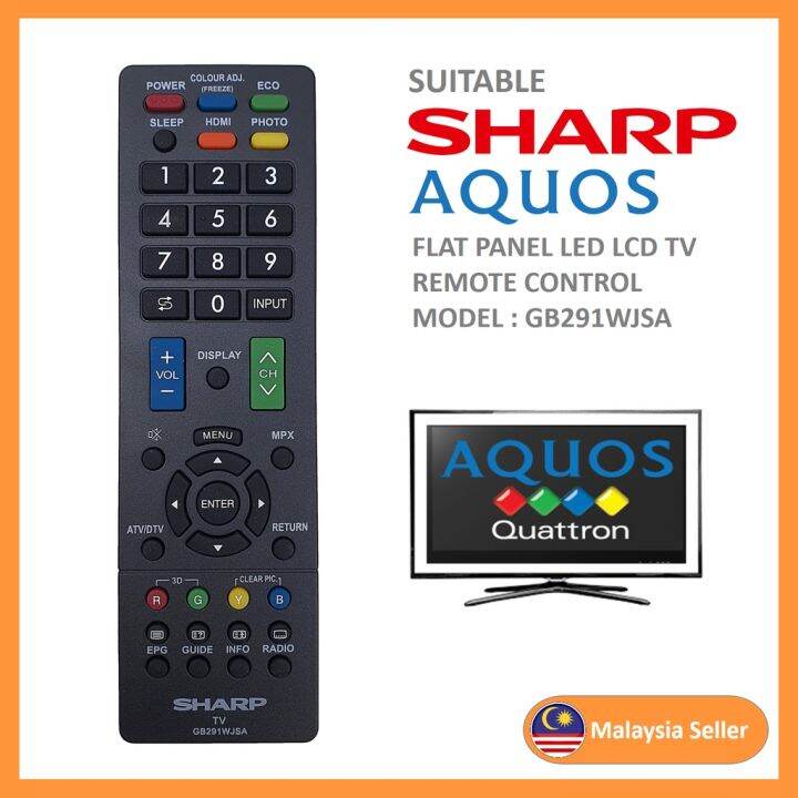 compatible-for-sharp-led-lcd-flat-penal-remote-control-gb291wjsa