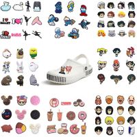 8-16PCS a Set Cartoon Animatio Coffee Shoe Charms Accessories Buckle Clog Decorations DIY Wristbands Croc Jibz Kids Party Gift