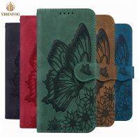 ❂▥✲ Embossed Butterfly Leather Wallet Case For Xiaomi Mi Poco X3 NFC M3 F3 10T Lite 5G Redmi Note 9 Pro 9T 8A K40 Flip Phone Cover