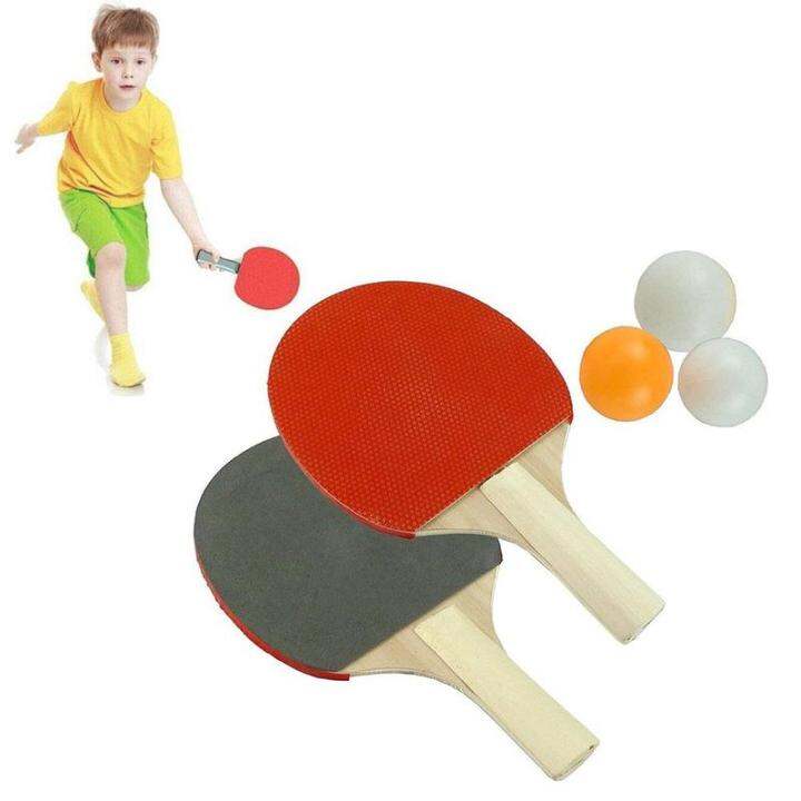 Rubber Faced Pimples Table Tennis Paddle Racket Beginner Training Ping ...