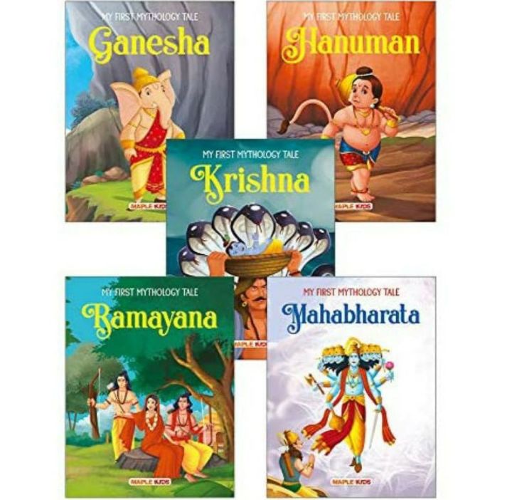 (5 Books In 1 Set) My First Hindu Mythology Books (Ramayana Mahabharata ...