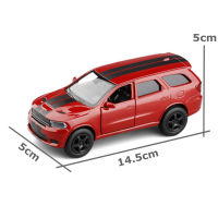 1:36 Dodge Durango SRT รุ่นรถสามสีสี่ยางจำลอง Suspenion ระบบ Light SUV คอลเลกชันของเล่นคริสต์มาสของขวัญ