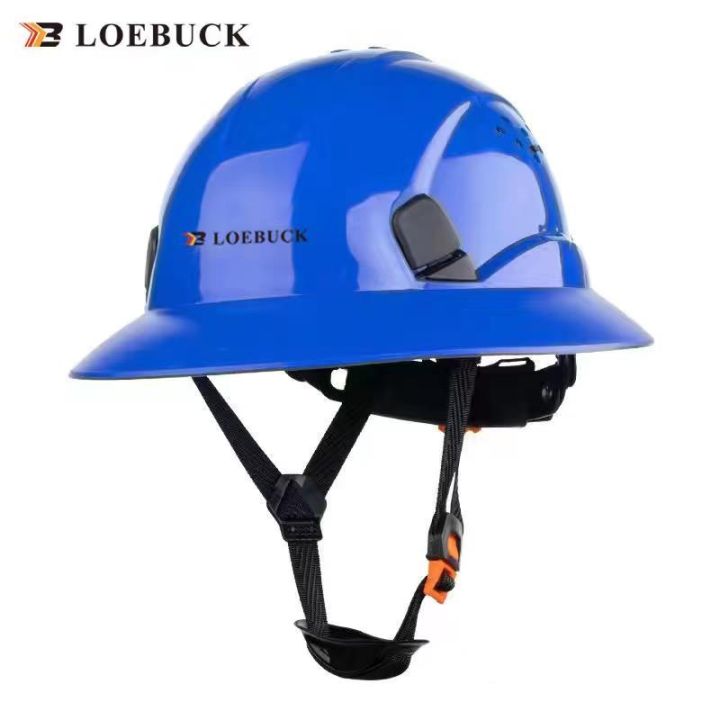 loebuck-หมวกนิรภัยพร้อมหุ้น-topi-keselamatan-kledar-กว้างเต็มปีกแข็งที่มีน้ำหนักเบาที่มีความแข็งแรงสูงทำงานหมวกก่อสร้างรถไฟโลหะเหมืองแร่เหมือง