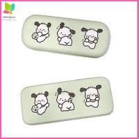 MEMGOUO การ์ตูนน่ารักๆ กล่องใส่แว่นตา หนังพียู โลหะสำหรับตกแต่ง เคสลายแว่นตา แบบพกพาได้ ปลอกหุ้มป้องกัน กล่องเก็บแว่นกันแดด สำหรับนักเรียน