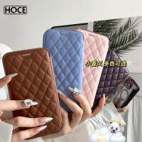 เคสฝาหลังหนังลายสก๊อตเพชรสุดหรูเคสสำหรับไอโฟนที่วางบัตร15 11 12 13 14 Pro Max 14 15 Plus