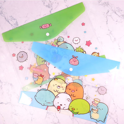 12ชิ้นล็อต Kawaii Sumikko Gurashi A4ผู้ถือแฟ้มน่ารัก PVC กดกระเป๋าเอกสารดินสอกรณีเครื่องเขียนของขวัญสำนักงานโรงเรียน Supply