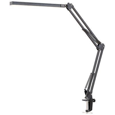 LED Desk Lamp with Clamp, Eye-Care Dimmable Reading Light, Swing Arm Lamp, USB Clip-on Table Lamp, Daylight Lam