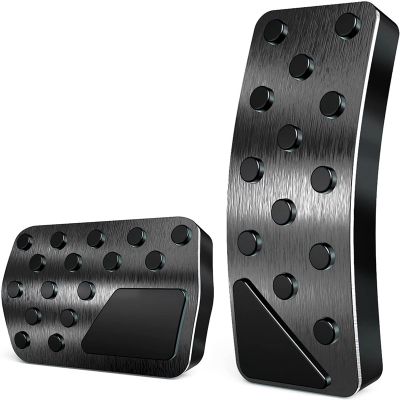 For Dodge Durango Jeep Grand Cherokee 2011-2021 No Drilling Aluminum Brake and Accelerator Pedal Covers