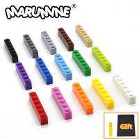 MARUMINE บล็อค1X6จุดของเล่นเพื่อการศึกษาแบบคลาสสิกชิ้นส่วนฐาน80ชิ้นอุปกรณ์เสริม80ชิ้นใช้ได้กับแบรนด์ใหญ่ๆทุกยี่ห้อ