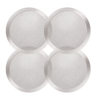 4-Pack Reusable Stainless Steel Filters for AeroPress Coffee Makers