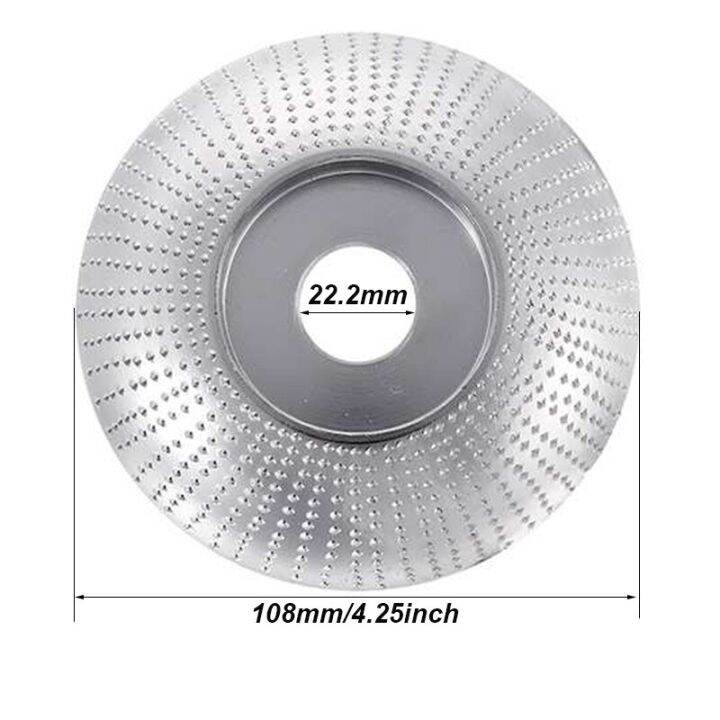 justinlau-4-25in-ไม้ทังสเตนคาร์ไบด์การสร้างแผ่นดิสก์จานสำหรับแกะสลัก22-2ล้อเครื่องบดขัดคันคลั๊ชมอเตอร์ไซค์สำหรับ115-125ลูกหมู