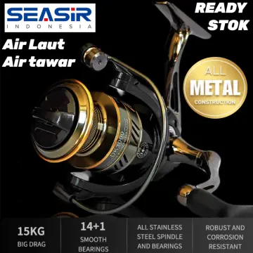 Seasir DK All Metal Spinnning Fishing Reel 1000-7000 Series 14+1BB  5.2:1/4.7:1 Gear Ratio Max Drag 15kg Fishing Wheel Saltwater Cheap Designed  In Japan