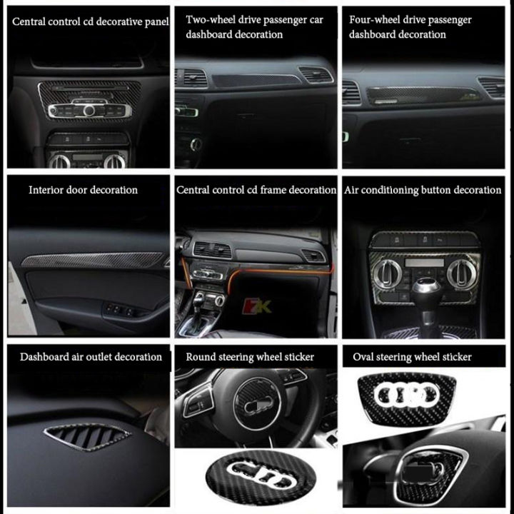 for-audi-q3-carbon-fiber-decoration-3d-sticker-car-interior-accessories-gear-window-control-center-console-air-outlet-panel
