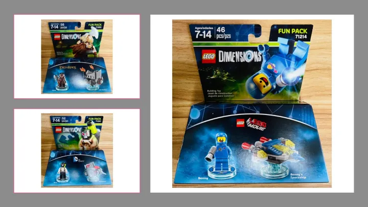 LEGO - Dimensions - Benny and Benny's Spaceship, Bane and Spaceship, & Lord  of the Rings Gimli and Axe Chariot (2) | Lazada PH