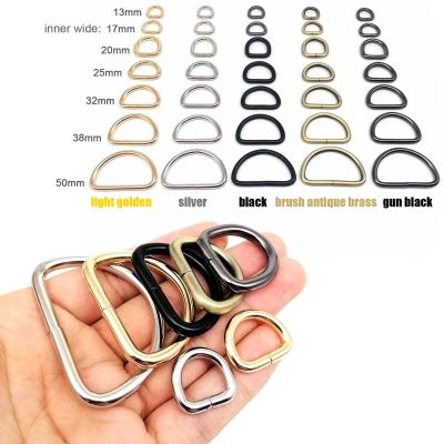Metal High Quality Thickened Leather Hand Bag Backpack Purse Strap Belt Dog Collar Chain Web Semi O Dee D Ring Buckle Clasp DIY Furniture Protectors R