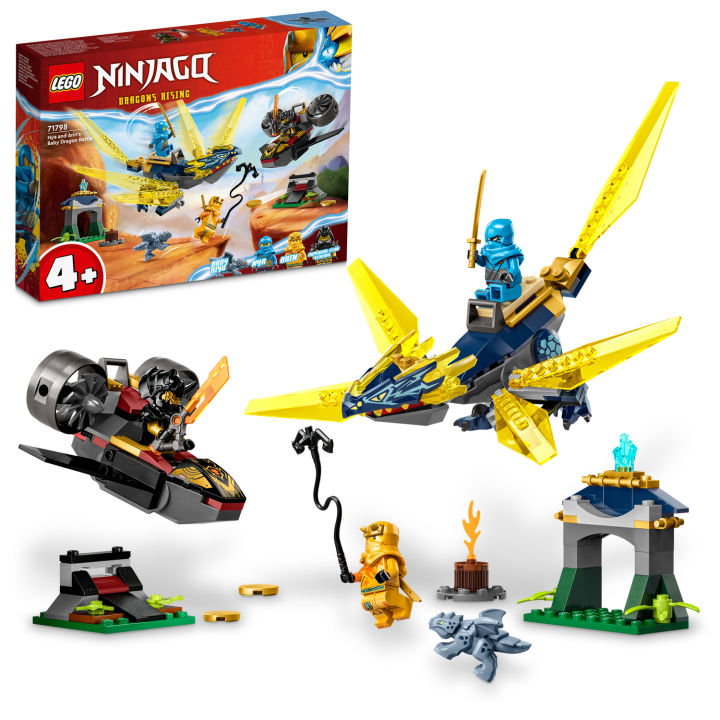 LEGO NINJAGO 71798 Nya and Arins Baby Dragon Battle (157 Pieces)