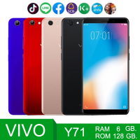 vivo Y71  แท้100% (Ram6 Rom128) หน้าจอ 5.99 นิ้ว *ติดฟิล์มกระจกให้ฟรี * แถมเคส (ประกัน 1 ปี )