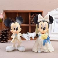 ดิสนีย์มิกกี้เมาส์มิกกี้มินนี่รูปชุดแต่งงานตุ๊กตาโมเดลรถตั้งโต๊ะของเล่นของขวัญ
